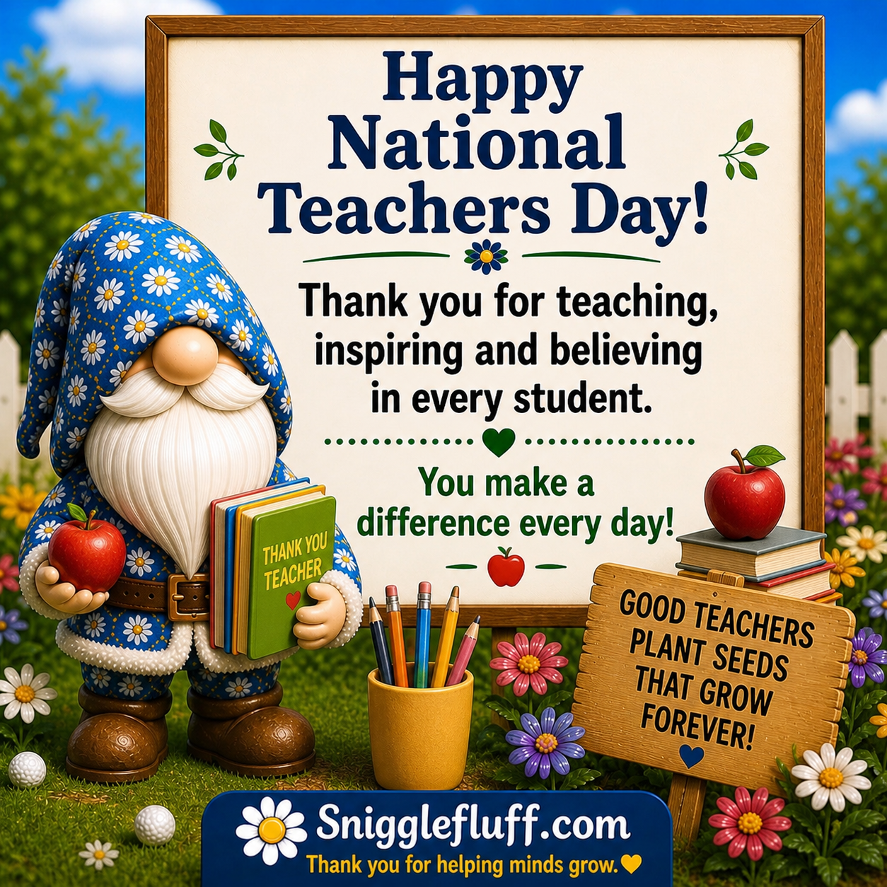 Teachers inspire the next generation!!! Thank your teachers!