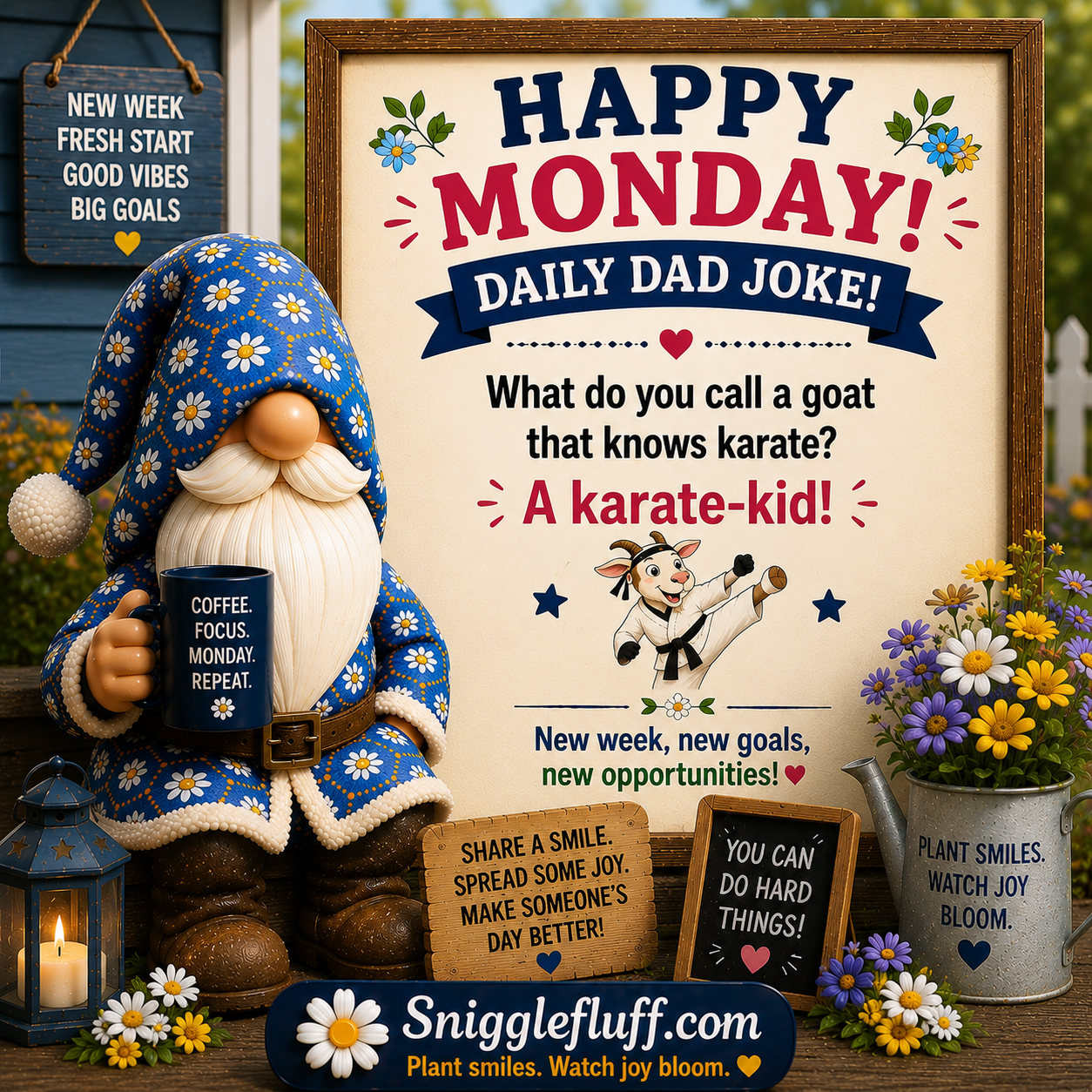 Tag someone who could use a Monday laugh ☕🌼
